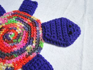 Crochet Trivets Hot Pads Pot Holders Turtle Pot Holder Turtle Hot Pad Trivet Purple And Colorful