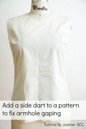 Darts Sewing Blouses Add Side Dart To Fix Gaping Armhole But Dont Add It At The Armhole