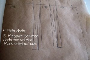 Darts Sewing Skirt Lesson 3 Pencil Skirt Drafting Your Back Pattern Piece