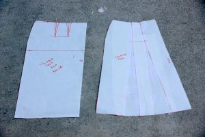 Darts Sewing Skirt Pattern Drafting Simple Boned Bodice A Line Dress