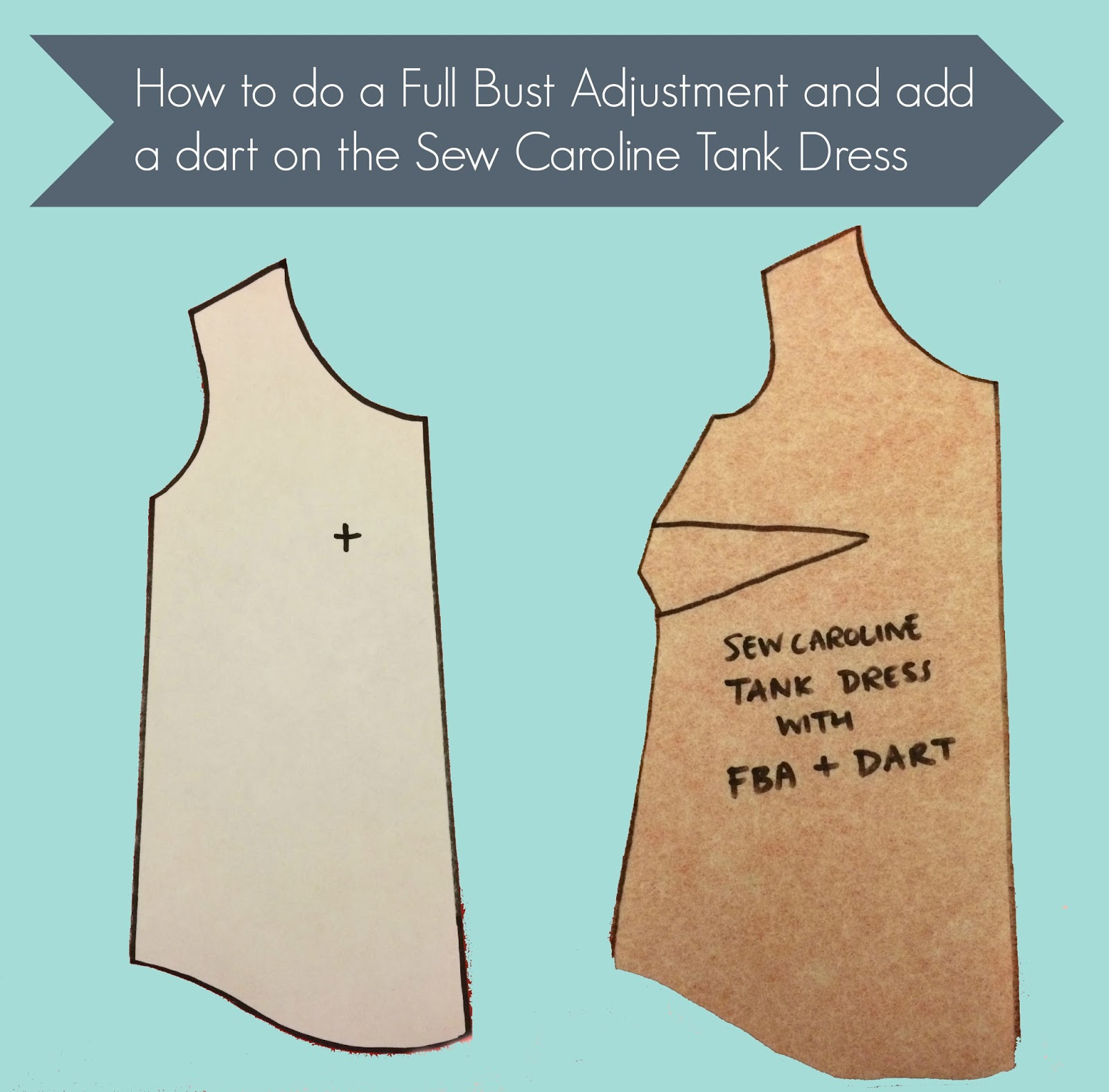 Darts Sewing Tutorials Tutorial How To Add A Dart And An Fba To An Unshaped Top