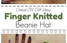 Diy Knitting Projects How To Finger Knit A Beanie Hat Diy Red Ted Arts Blog