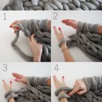 Diy Knitting Projects Knitting Patterns Blanket Diy Knit A Chunky Blanket From Wool Roving
