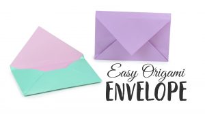 Diy Origami Easy Super Easy Origami Envelope Tutorial Diy Paper Kawaii Youtube