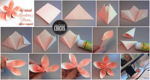 Diy Origami Flowers Origami How To Make An Easy Origami Flower Origami Instructi Card