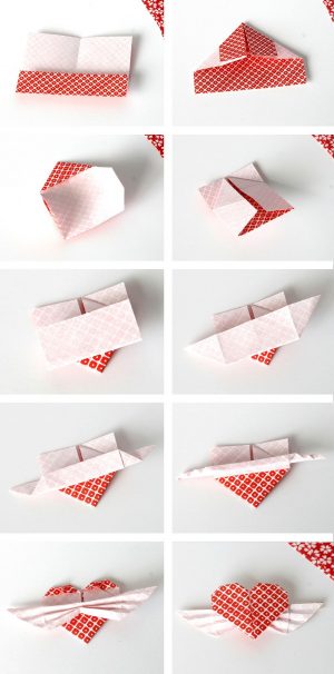 Diy Origami Heart Diy Origami Heart Cupcake Topper Wwwvitaminihandmade Crafts