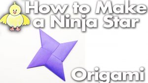 Diy Origami Step By Step How To Make A Ninja Star Shuriken Origami Easy Step Step