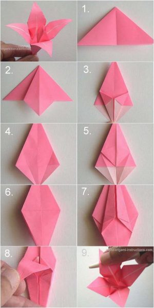 Diy Origami Step By Step How To Make A Paper Flower Origami Step Step Durunugrasgrup
