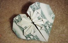 Dollar Bill Origami Dollar Bill Origami Heart 8 Steps With Pictures