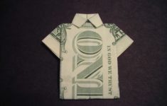 Dollar Bill Origami How To Fold A Dollar Bill Shirt 6 Steps