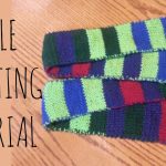 Double Knitting Tutorial Pattern Double Knitting Tutorial Striped Scarf Youtube