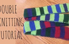 Double Knitting Tutorial Pattern Double Knitting Tutorial Striped Scarf Youtube