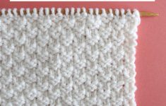 Double Knitting Tutorial Pattern Double Moss Knit Stitch Pattern With Video Tutorial Studio Knit