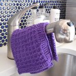 Double Knitting Tutorial Pattern Knitting Pattern Double Andalusian Stitch Dishcloth With Video