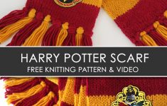 Double Knitting Tutorial Scarfs How To Knit A Harry Potter Scarf Pattern With Video Tutorial