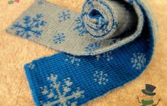 Double Knitting Tutorial Scarfs Lrs F Th Ld Double Knitting Snowflakes Scarf