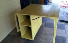 Dyi Sewing Table Ana White Yellow Sewing Table For Small Spaces Diy Projects