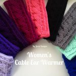 Earwarmer Knitting Patterns Free Jenni Designs Free Crochet Pattern Womens Cable Ear Warmer
