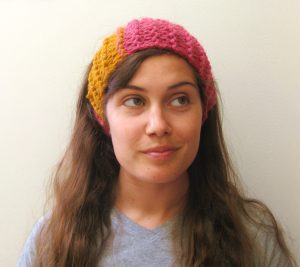 Earwarmer Knitting Patterns Free Megan E Sass Handknits Free Knitting Pattern Chunky Colorblock