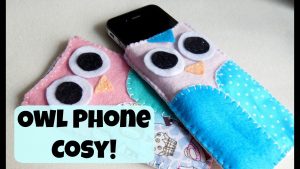 Easy Hand Sewing Projects For Beginners Diy Felt Owl Phone Cosy Hand Sewing How To The Corner Of Craft