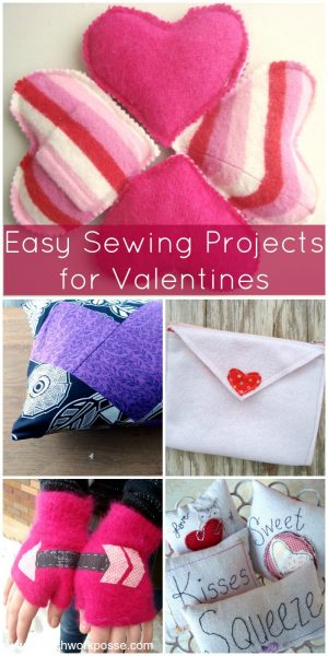 Easy Hand Sewing Projects For Beginners Sewing Valentines Projects