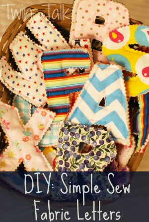 Easy Hand Sewing Projects Simple Diy Simple Sew Fabric Letters Twin Talk