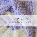 Easy Knitting Patterns Easy Knit Ba Blanket Pattern Knit Pinterest Easy Knit Ba