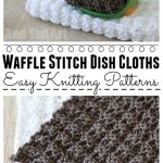 Easy Knitting Patterns Waffle Stitch Dish Cloth Knitting Pattern Red Ted Arts Blog
