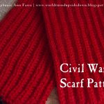 Easy Knitting Patterns World Turnd Upside Down Easy Knitting Civil War Scarf Comforter