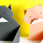 Easy Origami For Kids Easy Origami Cat Paper Diys Origami For Kids Very Easy Youtube