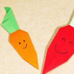 Easy Origami For Kids Paper Crafts For Kids Easy Origami For Kids Origami Carrot Origami