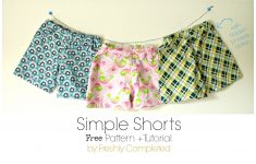 Easy Sewing Patterns Freshly Completed Simple Shorts Free Pattern Tutorial