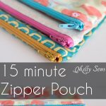 Easy Sewing Projects How To Sew A Zipper Pouch Tutorial Melly Sews