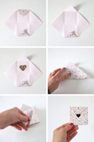 Envelope Origami Diy Last Minute Valentines Diy Heart Shaped Seed Paper And Origami