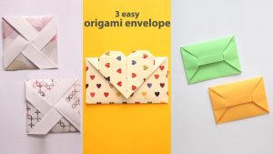 Envelope Origami Easy 3 Easy Origami Envelopes Youtube