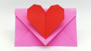 Envelope Origami Easy Heart Envelope Making With Paper Super Easy Origami Envelope Tutorial