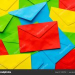 Envelope Origami Letters Colorful Cover Letter Background Multi Colored Envelopes And