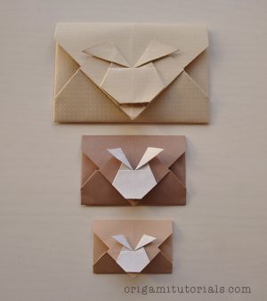 Envelope Origami Tutorials Origami Bunny Envelope Origami Tutorials