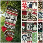 Fairisle Knitting Patterns Charts Knitting Pattern Collection Of 16 Christmas Stockings Charts Etsy