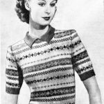 Fairisle Knitting Patterns Jumpers Free Vintage Knitting Pattern Fair Isle 1946 Knitting Pinterest