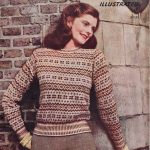 Fairisle Knitting Patterns Jumpers The Vintage Pattern Files 1940s Knitting Fair Isle Jumper
