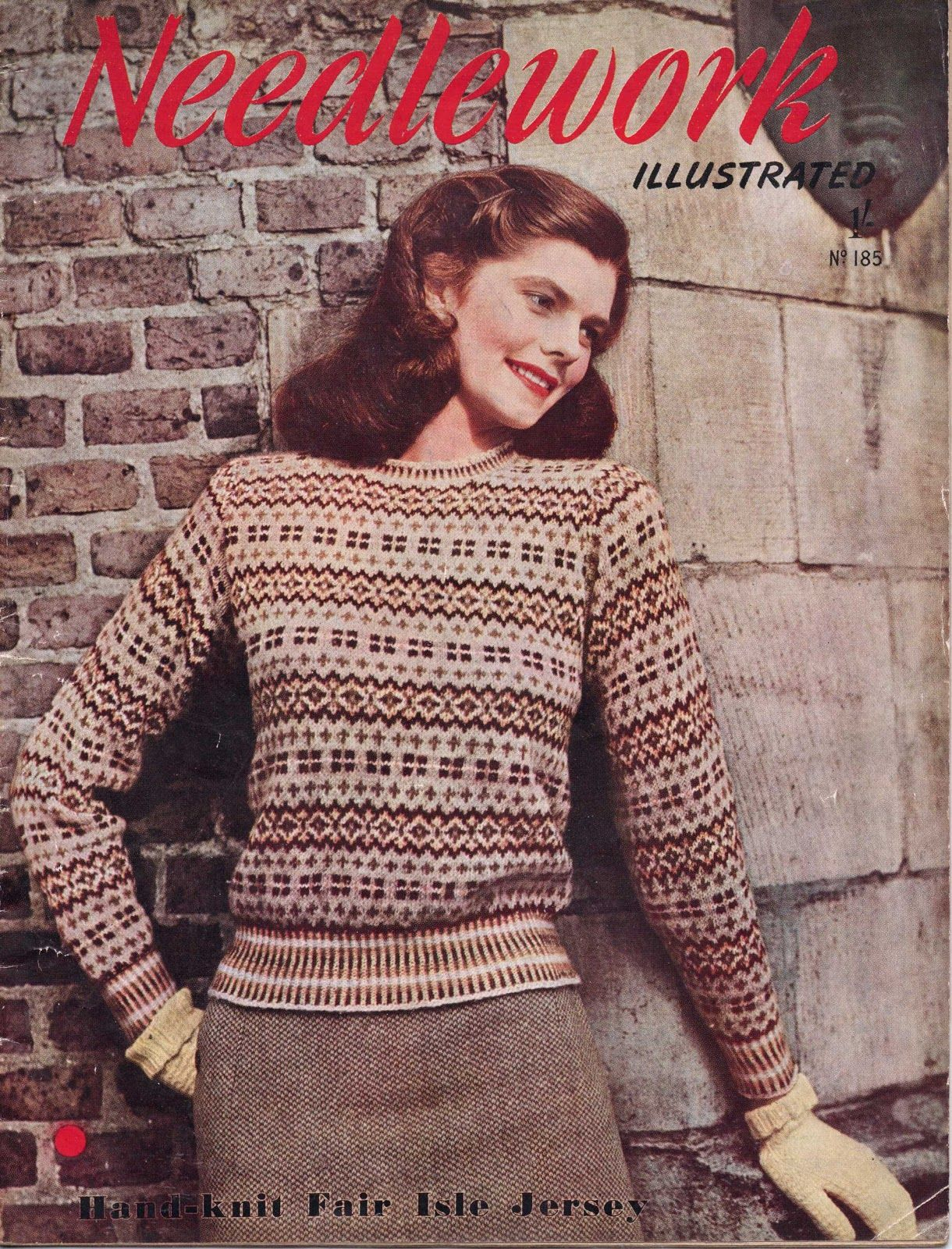 Fairisle Knitting Patterns Jumpers The Vintage Pattern Files 1940s Knitting Fair Isle Jumper
