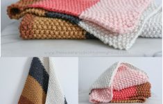 Fall Knitting Patterns Free Quick And Easy Fall Seed Stitch Knit Throw Or Ba Blanket Free