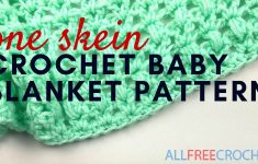 Free Crochet Baby Blanket Patterns Easy One Skein Crochet Ba Blanket Pattern Youtube