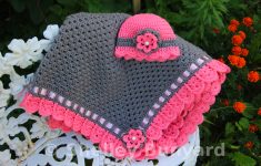 Free Crochet Baby Blanket Patterns Granny Square And Ribbon Ba Blanket Set Mad Hooker Crochet