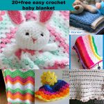 Free Crochet Baby Patterns 20free Easy Crochet Ba Security Blanket Pattern