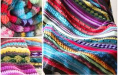 Free Crochet Patterns Free Crochet Pattern Colourful Rainbow Sampler Blanket Haakmaarraak