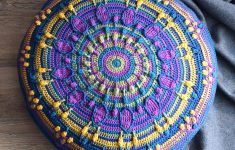Free Crochet Patterns Peacock Tail Mandala Pillow Free Crochet Pattern Lillabjrns