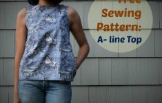 Free Sewing Patterns Free Sewing Pattern A Line Top On The Cutting Floor Printable