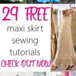 Free Sewing Patterns Maxi Skirts Free Sewing Patterns And Tutorials